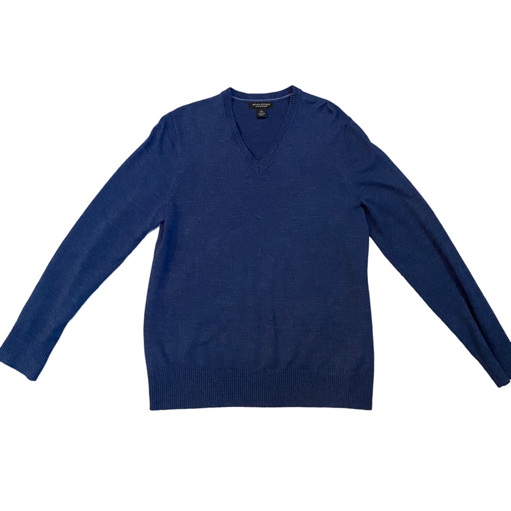 Banana Republic 100% Wool V Neck Sweater